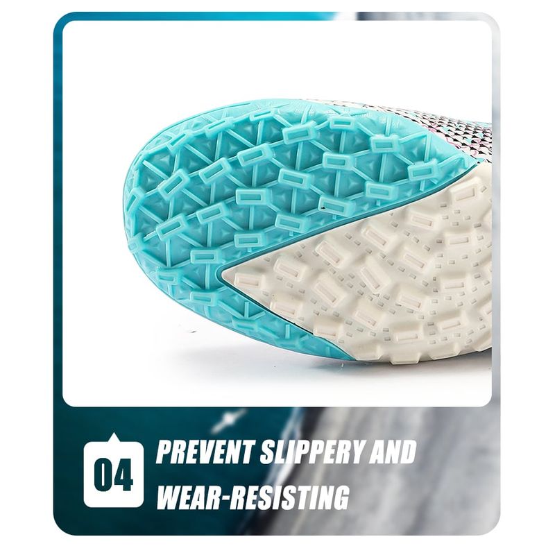 Sport si Outdoor - Echipament Sportiv - Incaltaminte sport - Pantofi sport - Ghete de fotbal copii MBrands, 7.6 cu glezniera pentru teren sintetic, turcoaz 35 - Infinity.ro