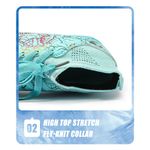 Sport si Outdoor - Echipament Sportiv - Incaltaminte sport - Pantofi sport - Ghete de fotbal copii MBrands, 7.6 cu glezniera pentru teren sintetic, turcoaz 35 - Infinity.ro