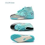 Sport si Outdoor - Echipament Sportiv - Incaltaminte sport - Pantofi sport - Ghete de fotbal copii MBrands, 7.6 cu glezniera pentru teren sintetic, turcoaz 35 - Infinity.ro