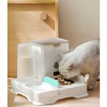 Petshop - Accesorii petshop - Alte accesorii petshop - Hranitor 2 in 1, Apa si mancare,Pentru pisici si caini,Cu bol din otel inoxidabil,Capacitate mare de 4L,Usor de curatat, - Infinity.ro