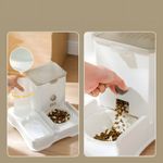 Petshop - Accesorii petshop - Alte accesorii petshop - Hranitor 2 in 1, Apa si mancare,Pentru pisici si caini,Cu bol din otel inoxidabil,Capacitate mare de 4L,Usor de curatat, - Infinity.ro