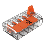 Casa si Gradina - Electrice - Tablouri electrice si accesorii - Conector derivatie 5 fire, max. 6 mm² (15 buc.) - WAGO 221-615 - Infinity.ro