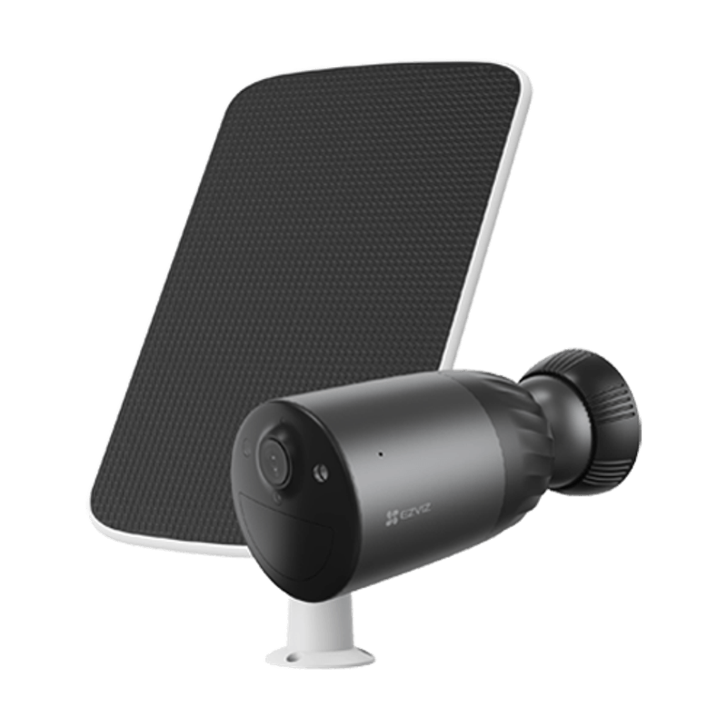 Casa si Gradina - Electrice - Smart Home - Camere de supraveghere - Camera IP 4K, Wi-Fi6, baterie 10.400 mAh, Audio, IR&WL 15m, Color 24/7, Panou Solar - EZVIZ CS-BC1C-4K(SP-kit) - Infinity.ro