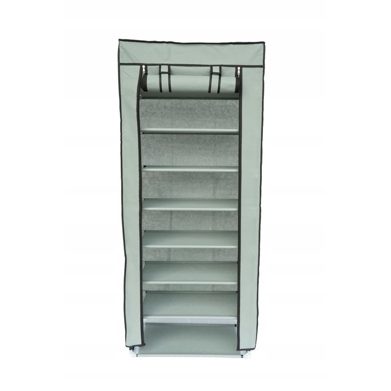 Casa si Gradina - Mobilier - Organizare si depozitare - Organizatoare pentru sertare si dulapuri - Organizator depozitare pantofi, XXL, textil, 10 rafturi, XXL, gri - Infinity.ro