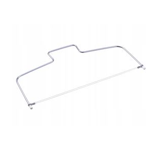 Cutit cu snur dublu pentru taiat blaturi de tort si prajituri,  32.5 cm, otel inoxidabil, argintiu