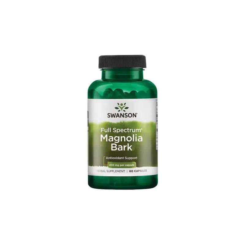Ingrijire personala si Cosmetice - Sanatate si wellness - Suplimente alimentare - Vitamine si minerale - Magnolia Bark - Scoarta de Magnolia 400mg 60 Capsule, Swanson - Infinity.ro