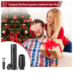 Casa si Gradina - Bucatarie si vesela - Accesorii bar - Tirbusoane si dopuri - Tirbuson reincarcabil, 4 in 1, aerator si dozator electric, accesoriu de taiat folie, dop cu pompa vid, USB, Negru - Infinity.ro