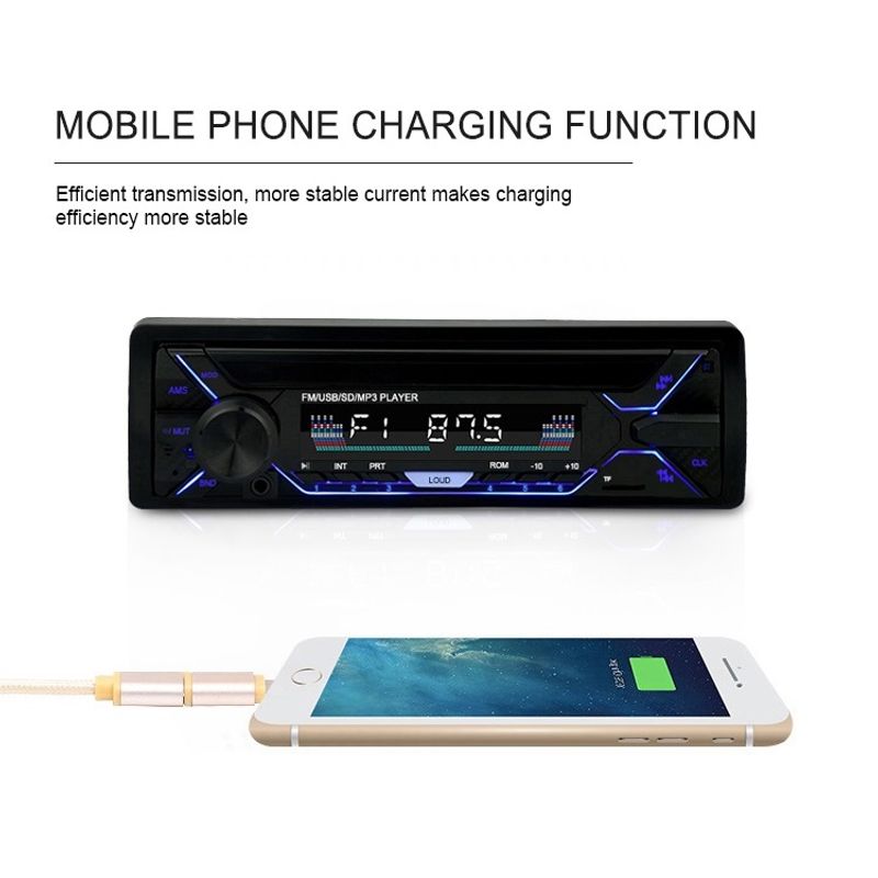 Auto si Moto - Electronice auto - Multimedia auto - Casetofon Auto MRG M5258, 1 DIN, Bluetooth, Telecomanda, Display LCD RGB - Infinity.ro