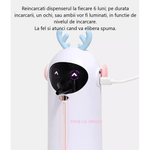 Casa si Gradina - Sanitare - Suporturi si accesorii baie - Dispensere - Dispenser, dozator pentru sapun spuma, automat cu senzor infrarosu, reincarcabil, Ren, Alb - Infinity.ro