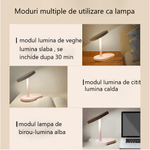 Ingrijire personala si Cosmetice - Machiaj - Oglinzi cosmetice - Oglinda make-up led, multifunctionala, smart touch control, 3 intensitati, incarcare wireless telefon, Alb - Infinity.ro