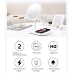 Ingrijire personala si Cosmetice - Machiaj - Oglinzi cosmetice - Oglinda make-up led, multifunctionala, smart touch control, 3 intensitati, incarcare wireless telefon, Alb - Infinity.ro
