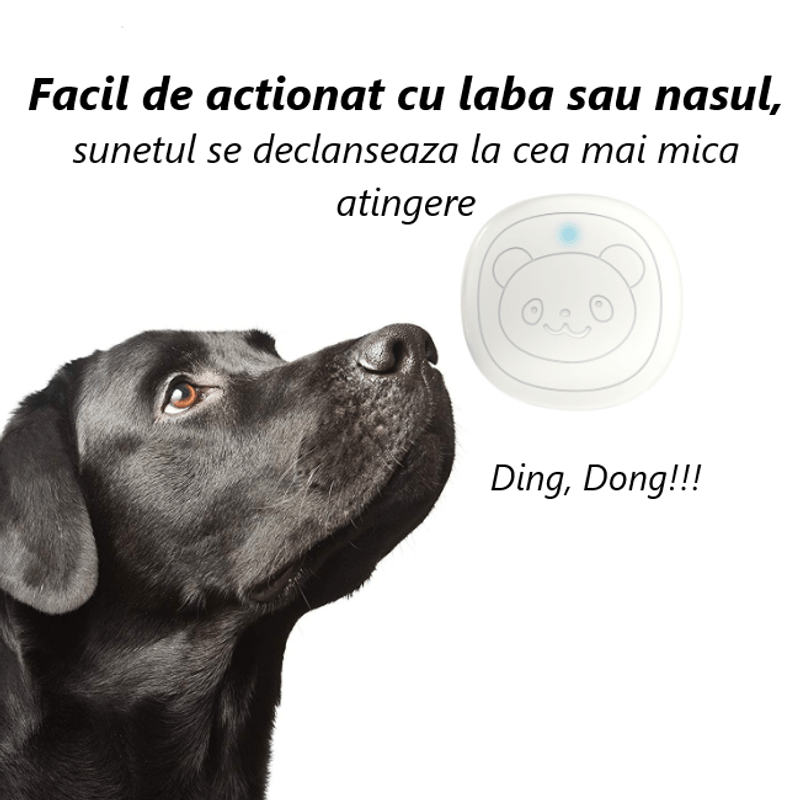 Casa si Gradina - Electrice - Accesorii electrice - Sonerii electrice - Sonerie pentru animale, fara fir, distanta 300m, impermeabila,  55 de melodii, volum reglabil in 5 trepte, Alb - Infinity.ro
