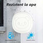Casa si Gradina - Electrice - Accesorii electrice - Sonerii electrice - Sonerie pentru animale, fara fir, distanta 300m, impermeabila,  55 de melodii, volum reglabil in 5 trepte, Alb - Infinity.ro