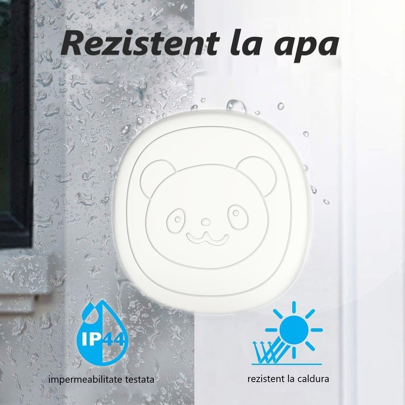 Casa si Gradina - Electrice - Accesorii electrice - Sonerii electrice - Sonerie pentru animale, fara fir, distanta 300m, impermeabila,  55 de melodii, volum reglabil in 5 trepte, Alb - Infinity.ro