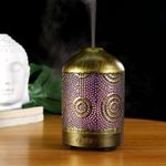 Casa si Gradina - Decoratiuni - Aromaterapie si lumanari - Difuzoare aromaterapie - Difuzor uleiuri aromaterapie PetraBliss, hand-made din fier forjat, umidificator, lampa de veghe cu 7 optiuni de culori - Infinity.ro