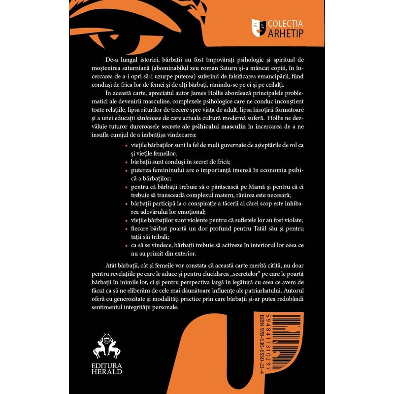 Carti si Birotica - Carti - Dezvoltare personala - In umbra lui Saturn - Despre ranirea si vindecarea barbatilor - Infinity.ro