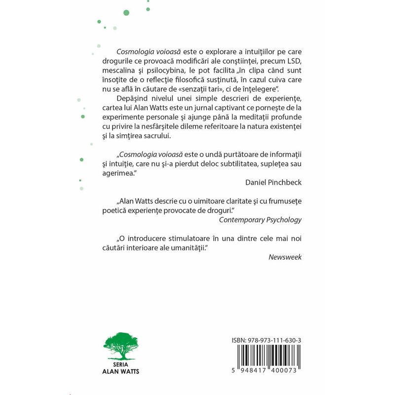 Carti si Birotica - Carti - Dezvoltare personala - Cosmologia voioasa - Incursiuni in chimia constiintei - Infinity.ro