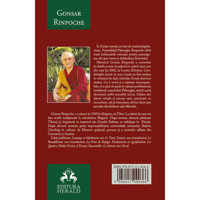 Carti si Birotica - Carti - Religie - Esenta doctrinei budiste - Infinity.ro