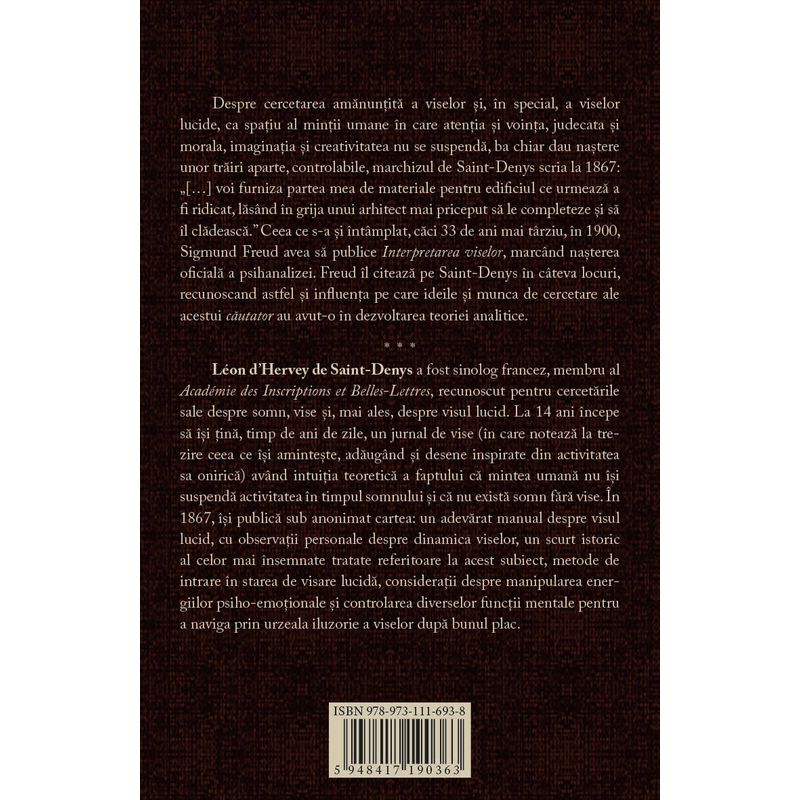 Carti si Birotica - Carti - Psihologie - Visele si mijloacele de a le controla - Observatii practice - Infinity.ro