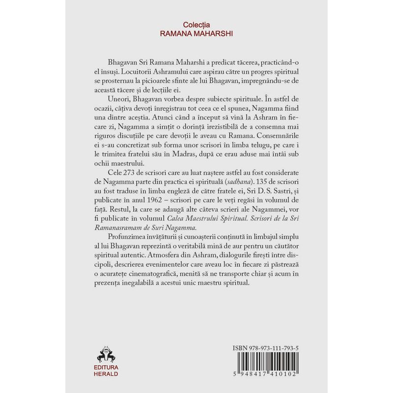 Carti si Birotica - Carti - Religie - Realizarea Sinelui - Scrisori de la Sri Ramanasramam (I) - Infinity.ro