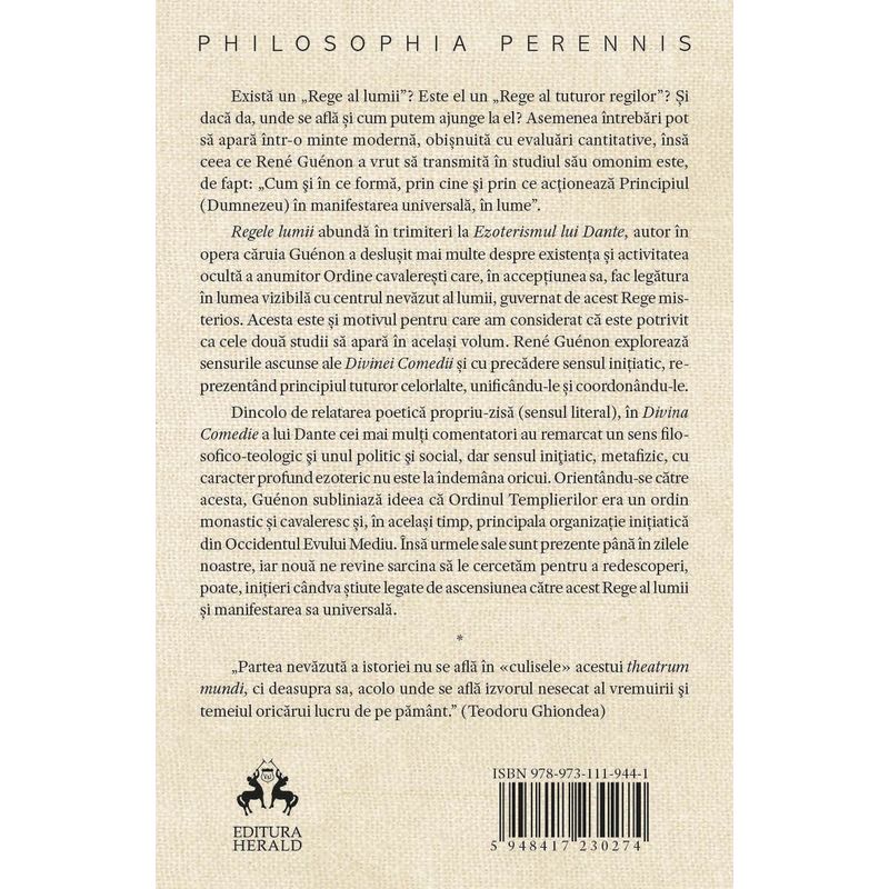 Carti si Birotica - Carti - Istorie - Regele lumii * Ezoterismul lui Dante - Infinity.ro