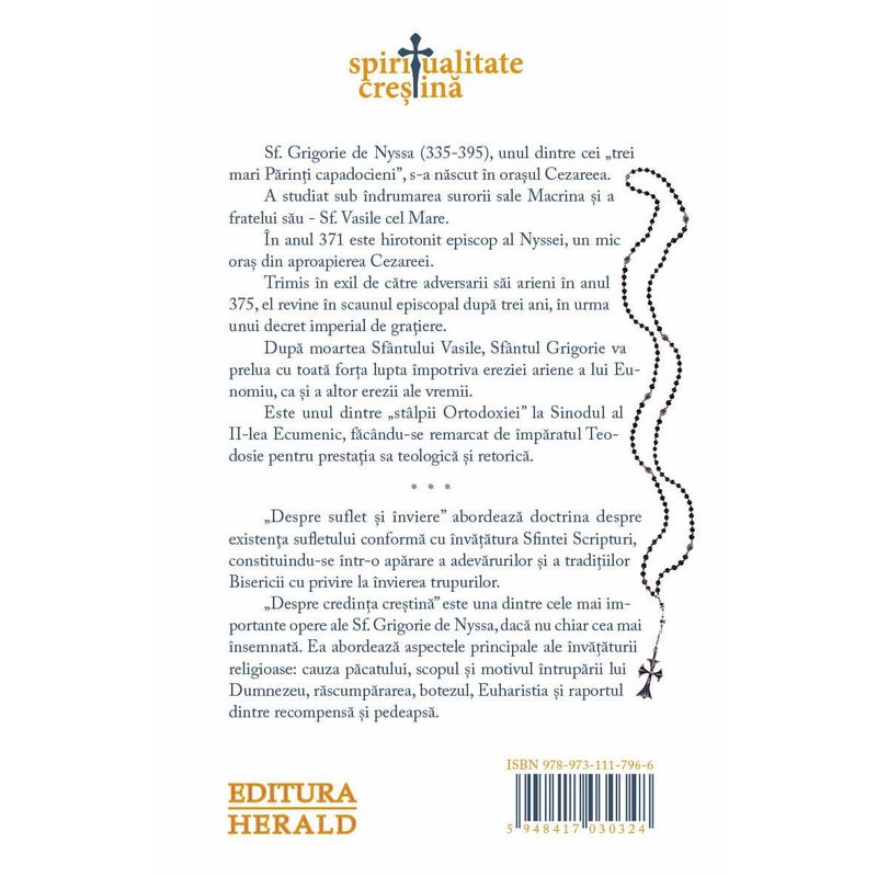 Carti si Birotica - Carti - Religie - Despre Suflet si Inviere - Despre Invatatura Crestina - Infinity.ro