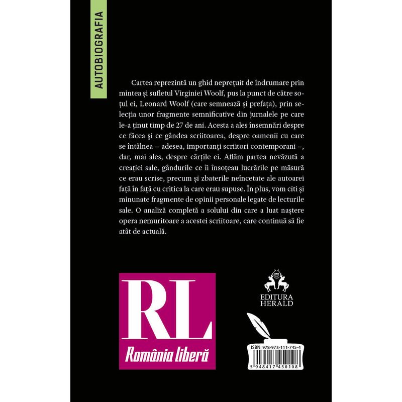 Carti si Birotica - Carti - Dezvoltare personala - Jurnalul unei scriitoare (Autobiografia) - Infinity.ro