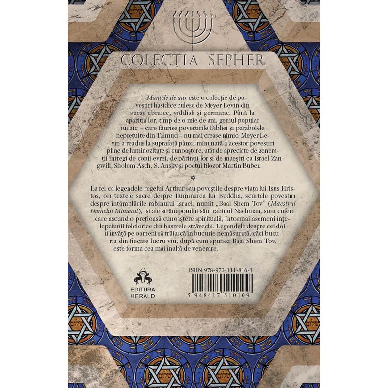 Carti si Birotica - Carti - Religie - Muntele de aur - Minunate povestiri hasidice despre rabinul Israel, - Infinity.ro