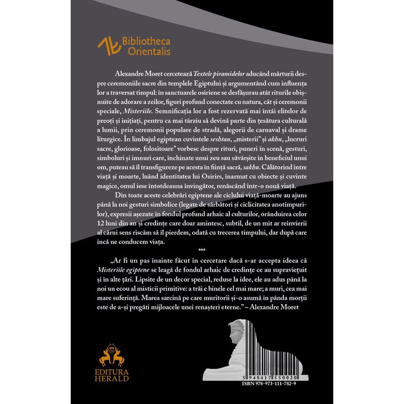Carti si Birotica - Carti - Religie - Misteriile egiptene - Zei, regi, simboluri si ritualuri - Infinity.ro