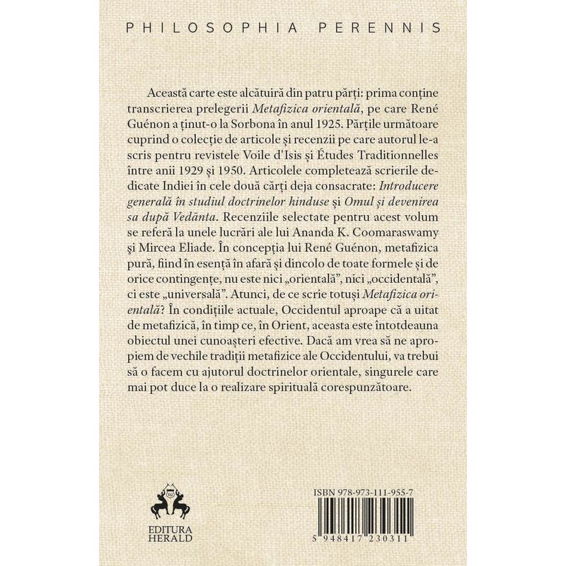 Carti si Birotica - Carti - Istorie - Metafizica si Cosmologie orientala - Infinity.ro