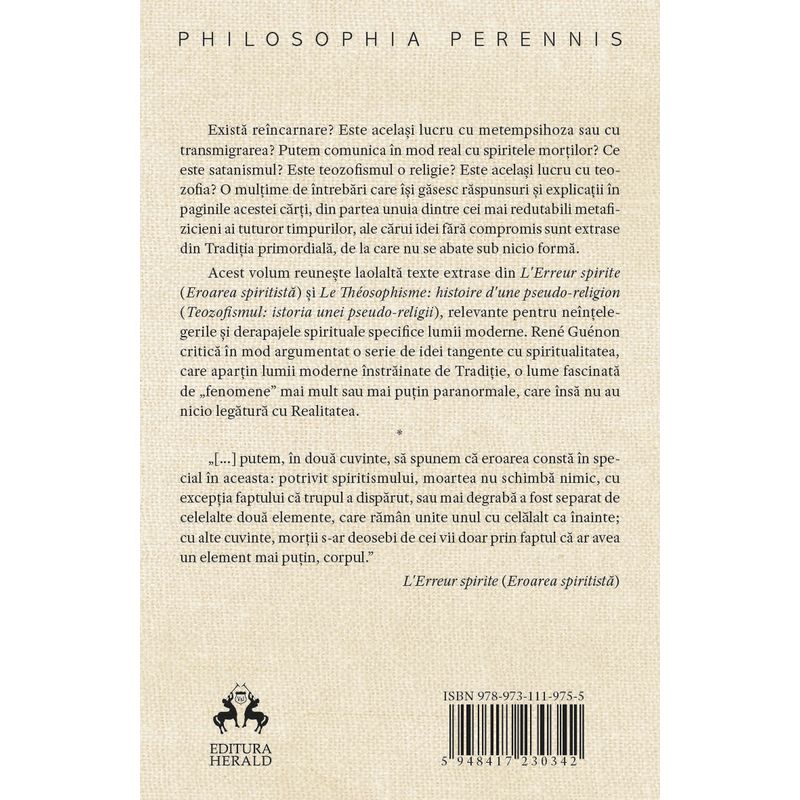 Carti si Birotica - Carti - Istorie - Iluziile ocultismului modern in cautarea spirituala - Eseuri despre spiritism, teozofism si reincarnare - Infinity.ro