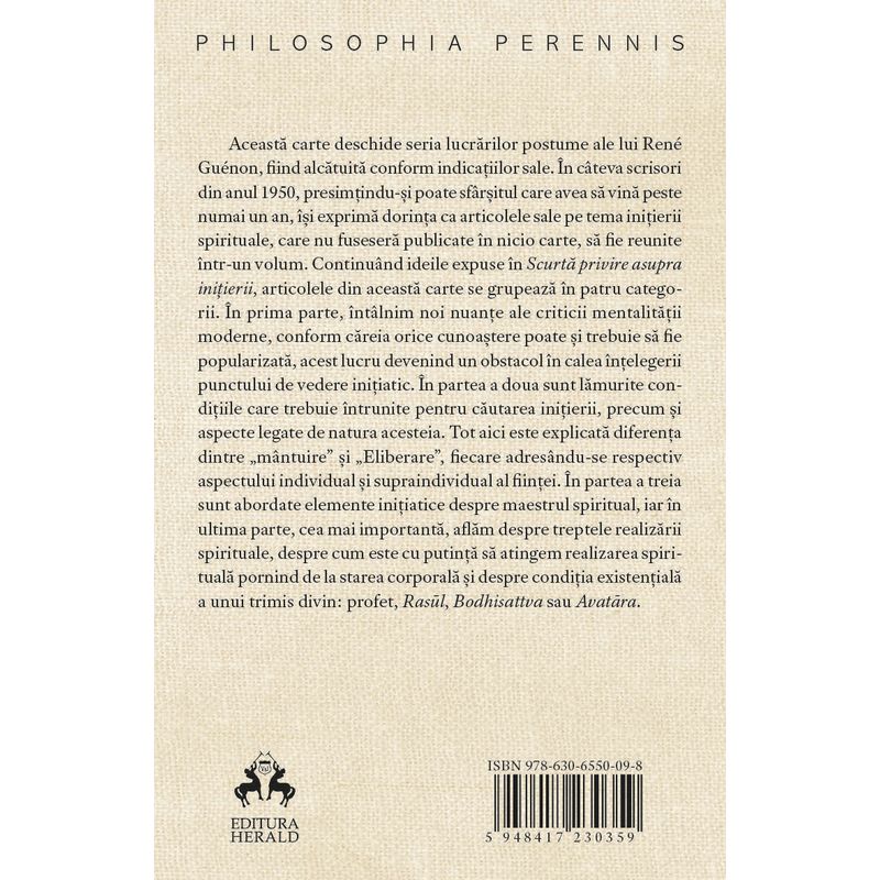 Carti si Birotica - Carti - Istorie - Initiere si realizare spirituala - Infinity.ro