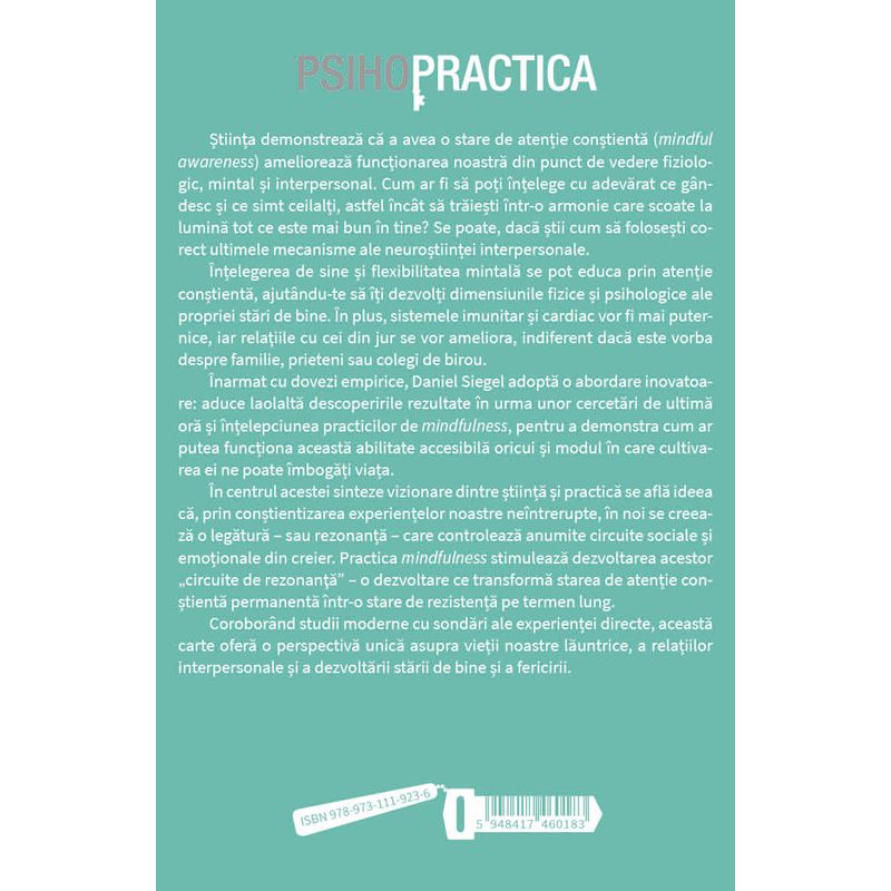 Carti si Birotica - Carti - Psihologie - Neurostiinta fericirii - Dezvoltarea constienta a creierului catre armonie si integrare - Infinity.ro
