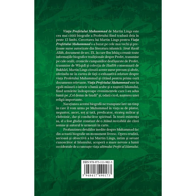 Carti si Birotica - Carti - Stiinte sociale si politica - Viata Profetului Muhammad - Biografia Profetului si originile Islamului conform celor mai vechi surse - Infinity.ro