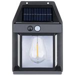 Casa si Gradina - Corpuri si surse de iluminat - Veioze si lampi - Lampadare - Lampa solara de perete LED cu senzor de miscare fara fir 3W Coba, lumina decorativa - Infinity.ro