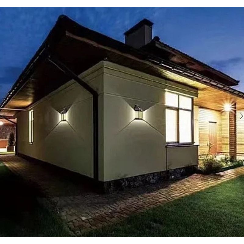 Casa si Gradina - Corpuri si surse de iluminat - Veioze si lampi - Lampadare - Lampa solara de perete LED cu senzor de miscare fara fir 3W Coba, lumina decorativa - Infinity.ro