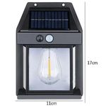 Casa si Gradina - Corpuri si surse de iluminat - Veioze si lampi - Lampadare - Lampa solara de perete LED cu senzor de miscare fara fir 3W Coba, lumina decorativa - Infinity.ro