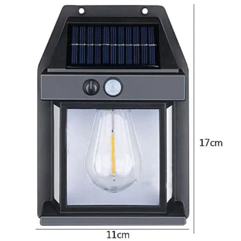 Casa si Gradina - Corpuri si surse de iluminat - Veioze si lampi - Lampadare - Lampa solara de perete LED cu senzor de miscare fara fir 3W Coba, lumina decorativa - Infinity.ro