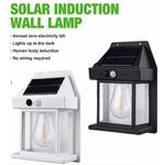 Casa si Gradina - Corpuri si surse de iluminat - Veioze si lampi - Lampadare - Lampa solara de perete LED cu senzor de miscare fara fir 3W Coba, lumina decorativa - Infinity.ro