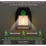 Casa si Gradina - Corpuri si surse de iluminat - Veioze si lampi - Lampadare - Lampa solara de perete LED cu senzor de miscare fara fir 3W Coba, lumina decorativa - Infinity.ro