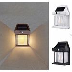 Casa si Gradina - Corpuri si surse de iluminat - Veioze si lampi - Lampadare - Lampa solara de perete LED cu senzor de miscare fara fir 3W Coba, lumina decorativa - Infinity.ro