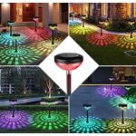 Casa si Gradina - Corpuri si surse de iluminat - Iluminat exterior - Lampi solare - Set 2 lampi solare model floarea soarelui felinar gradina multicolor - Infinity.ro