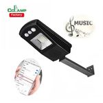 Casa si Gradina - Corpuri si surse de iluminat - Iluminat exterior - Lampi solare - Lampa solara stradala cu difuzor bluetooth si telecomanda Solar Music CL-180 Negru - Infinity.ro