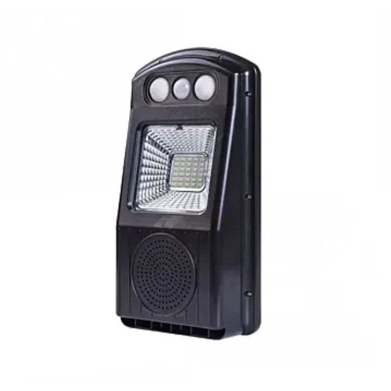 Casa si Gradina - Corpuri si surse de iluminat - Iluminat exterior - Lampi solare - Lampa solara stradala cu difuzor bluetooth si telecomanda Solar Music CL-180 Negru - Infinity.ro