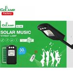 Casa si Gradina - Corpuri si surse de iluminat - Iluminat exterior - Lampi solare - Lampa solara stradala cu difuzor bluetooth si telecomanda Solar Music CL-180 Negru - Infinity.ro