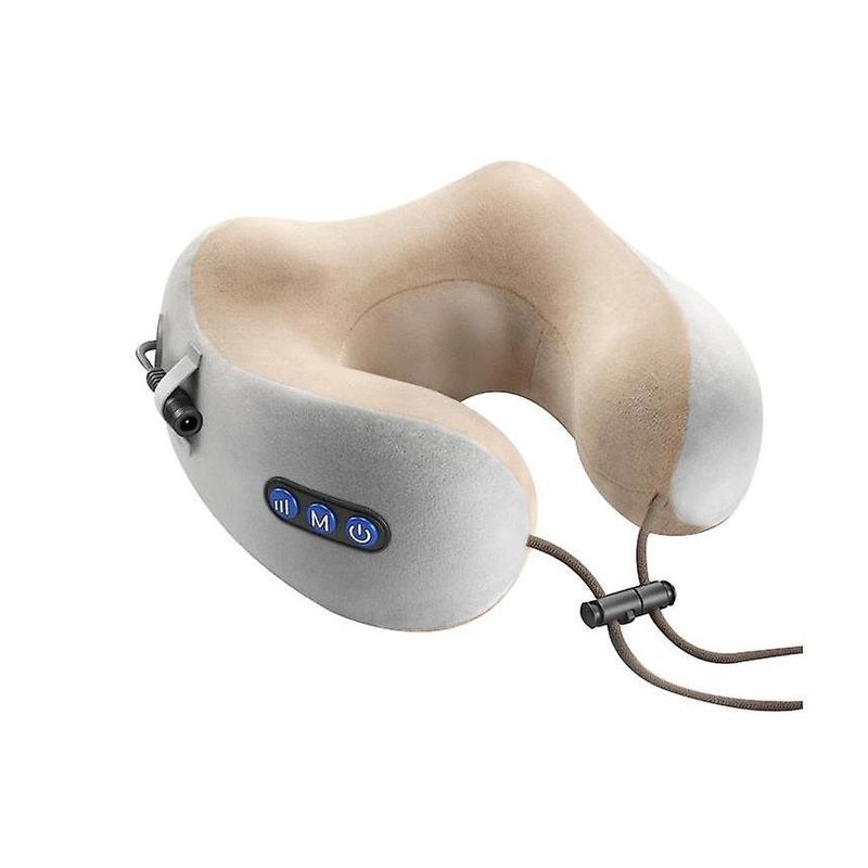 Ingrijire personala si Cosmetice - Sanatate si wellness - Articole wellness - Aparate si dispozitive de masaj - Perna de Masaj Electrica, cu Spuma de Memorie, Incarcare USB, Roz - Infinity.ro