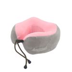 Ingrijire personala si Cosmetice - Sanatate si wellness - Articole wellness - Aparate si dispozitive de masaj - Perna de Masaj Electrica, cu Spuma de Memorie, Incarcare USB, Roz - Infinity.ro