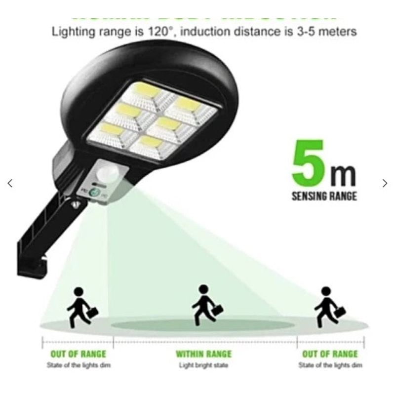 Casa si Gradina - Corpuri si surse de iluminat - Veioze si lampi - Lampadare - Lampa solara CL 182-6 cu Brat reglabil si Senzor de Miscare si telecomanda, pentru exterior - Infinity.ro