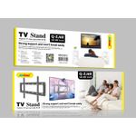 TV, Audio-Video si Foto - Accesorii TV si audio - Suporturi TV - Suport TV pentru perete, metalic, ajustabil 40"-80", negru - Infinity.ro