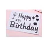 Casa si Gradina - Decoratiuni - Decoratiuni petrecere - Baloane - Autocolant pentru cutiile de baloane cu mesaj - Happy Birthday - Infinity.ro